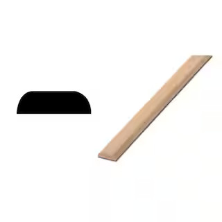 WG 142 1/4 in. x 3/4 in. x 96 in. Solid Pine Screen Moulding | The Home Depot