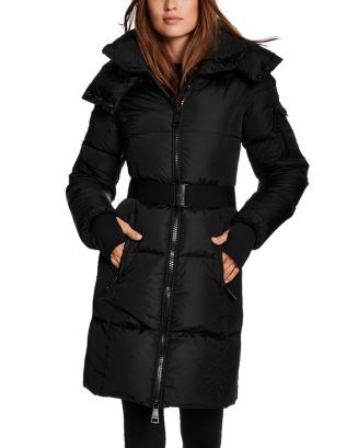 Noho Belted Hooded Long Puffer Coat | Bloomingdale's (US)