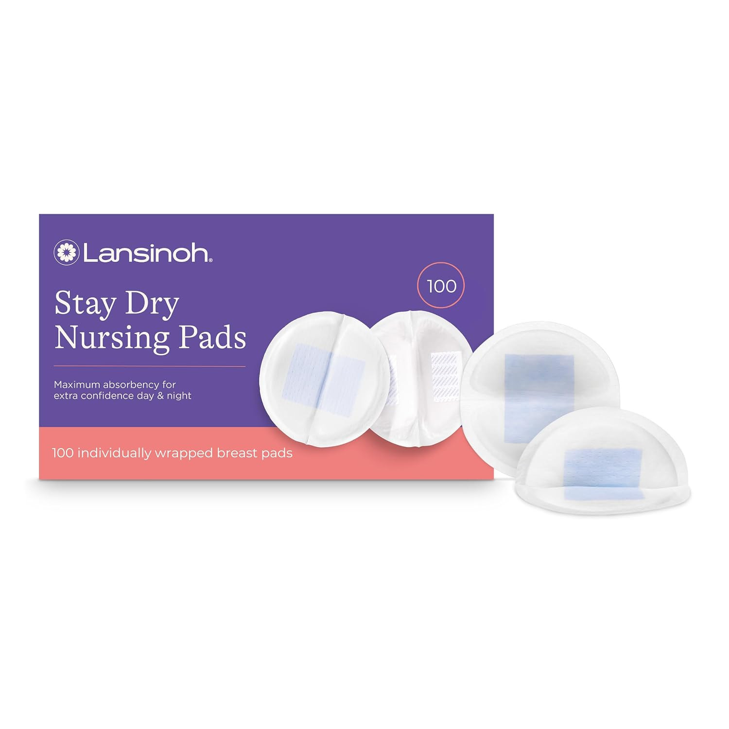 Lansinoh Stay Dry Disposable Nursing Pads, 100 Count | Amazon (US)