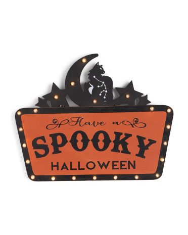 25in Led Spooky Halloween Marquee Sign | TJ Maxx