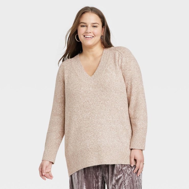 Women's V-Neck Tunic Sweater - A New Day™ | Target