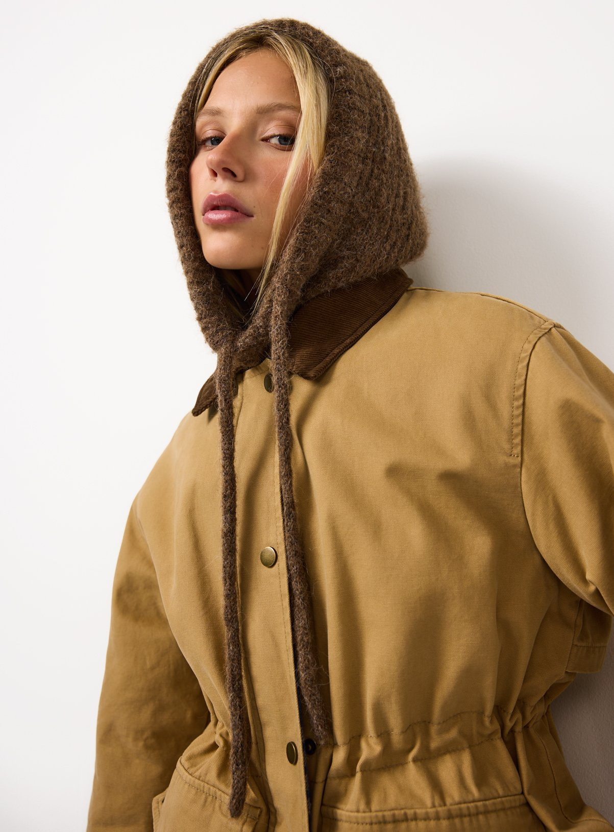 Brown Knitted Balaclava One Size | Tu Clothing