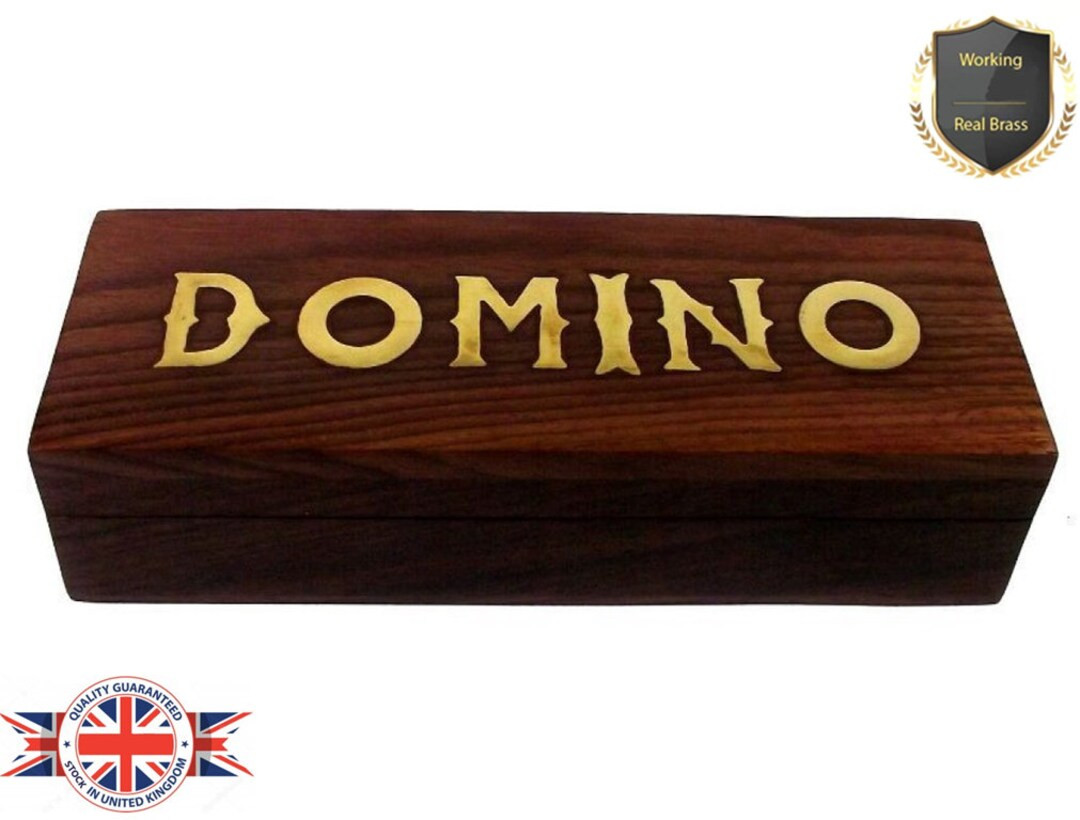 Handcrafted Wooden Dominoes game with Wooden Storage case | Etsy (US)