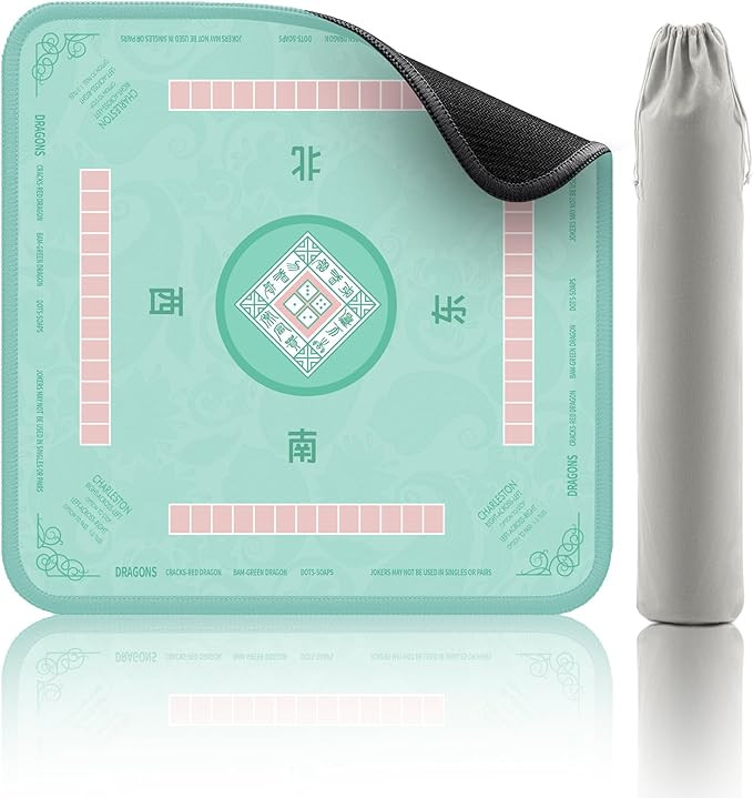 2F22E Mahjong Mat - Non-Slip Noise Reduction Gaming Mat 32.4x32.4 Inch for Mahjong/Poker/Board Ga... | Amazon (US)