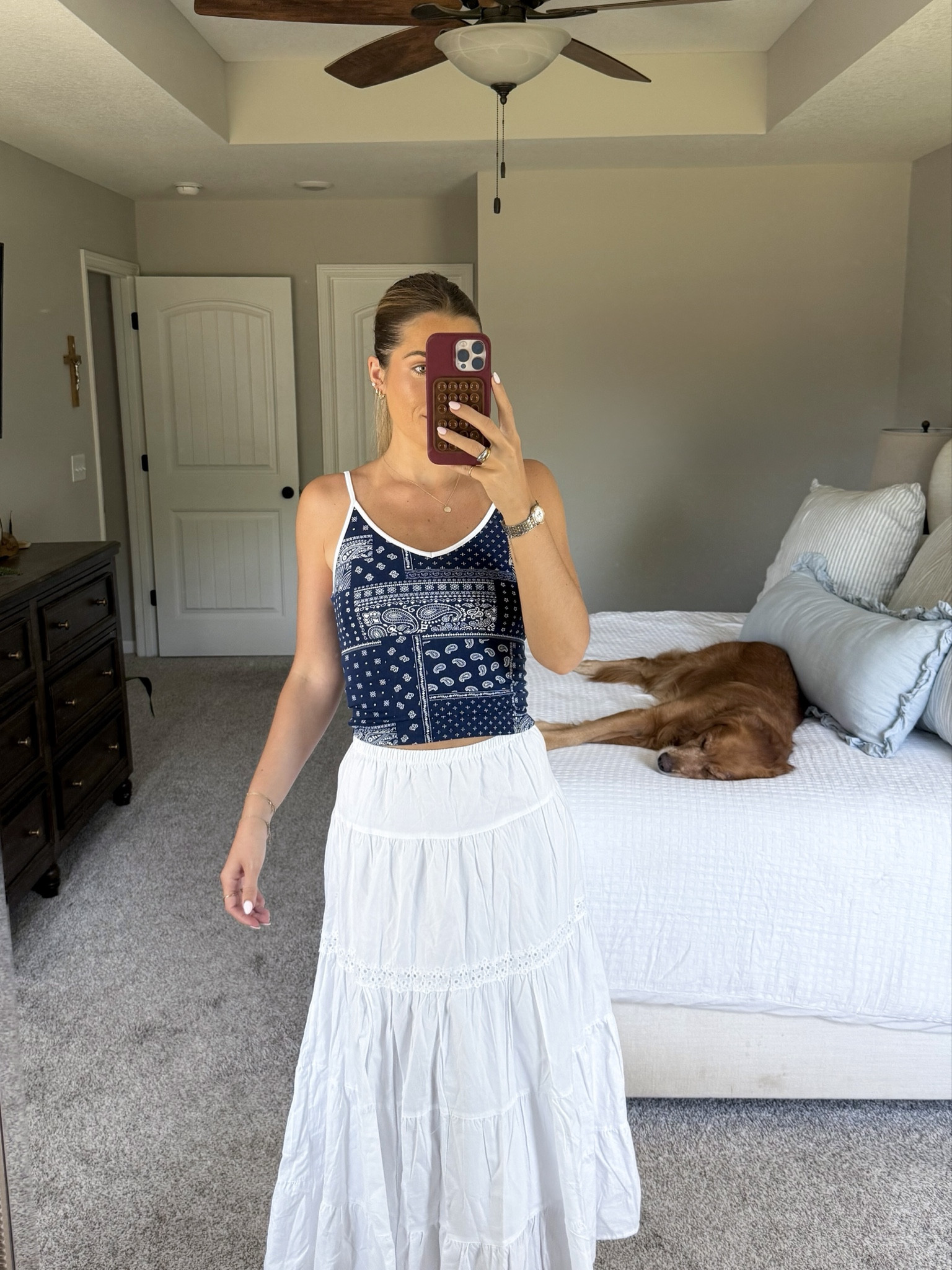 top is unlined, workout material! wearing an XS in top, small in skirt 

americana, usa, memorial day, fourth of july, target outfits 

#LTKgrwm #LTKTall #LTKootd