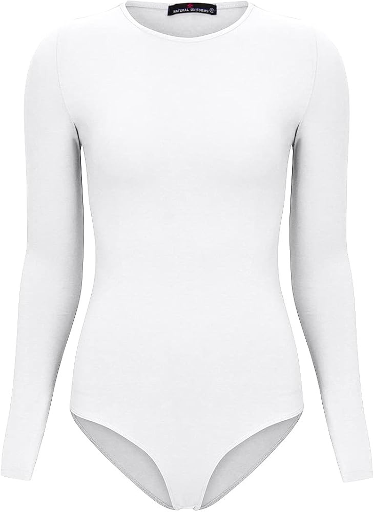 Natural Uniforms Hallo Long Sleeve Body Suit (White, XX-Large) | Amazon (US)