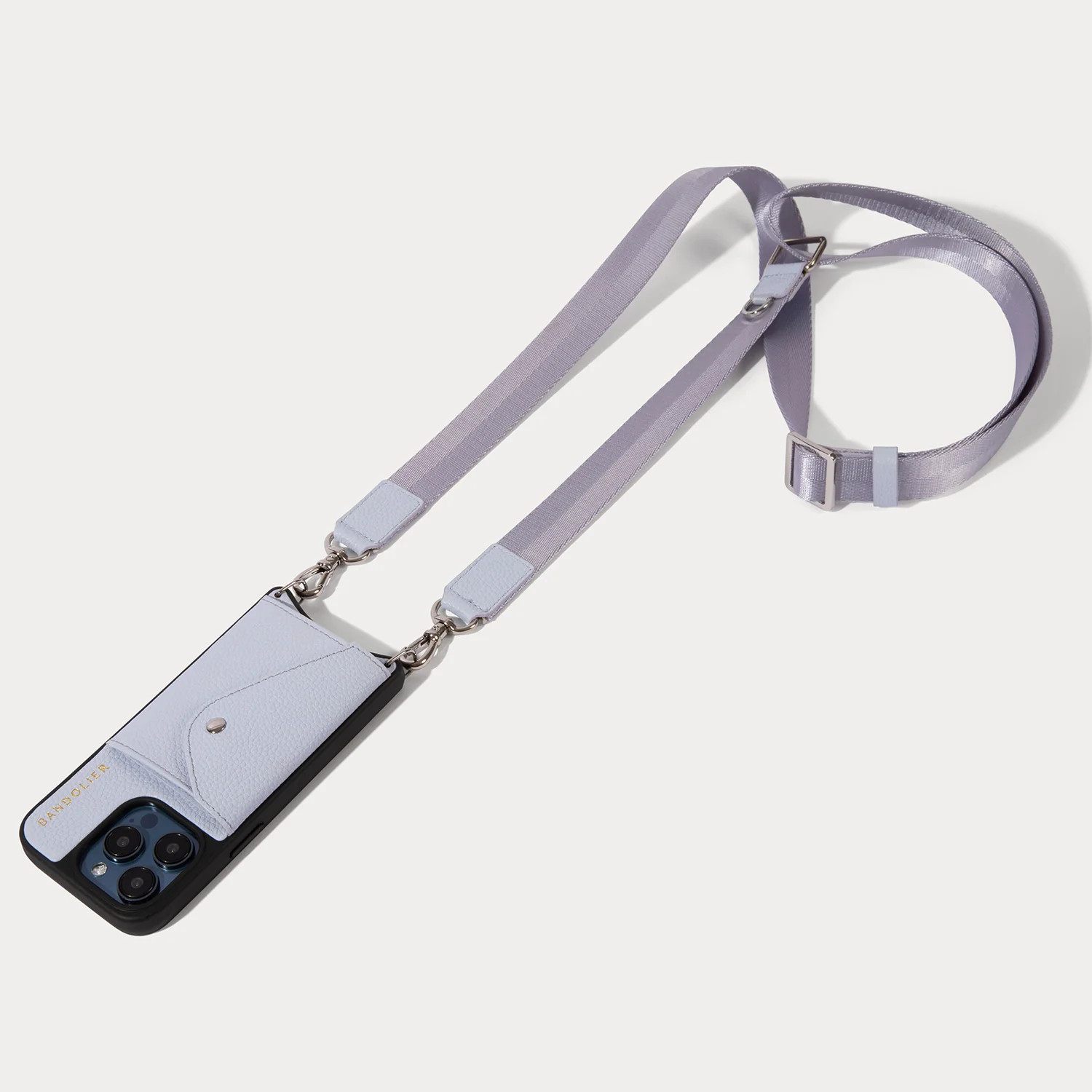Bobby Crossbody Phone Case - Pastel Periwinkle/Silver | Bandolier