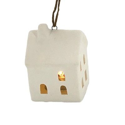 Birchwood Bay Ceramic House Christmas Ornament - Wondershop™ | Target