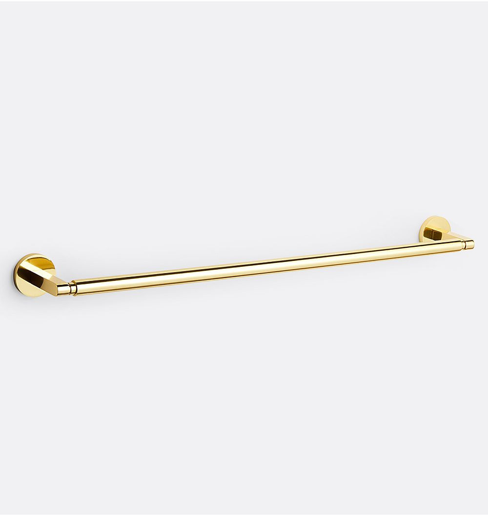 Rejuvenation Hughes 24 inch towel bar in aged brass