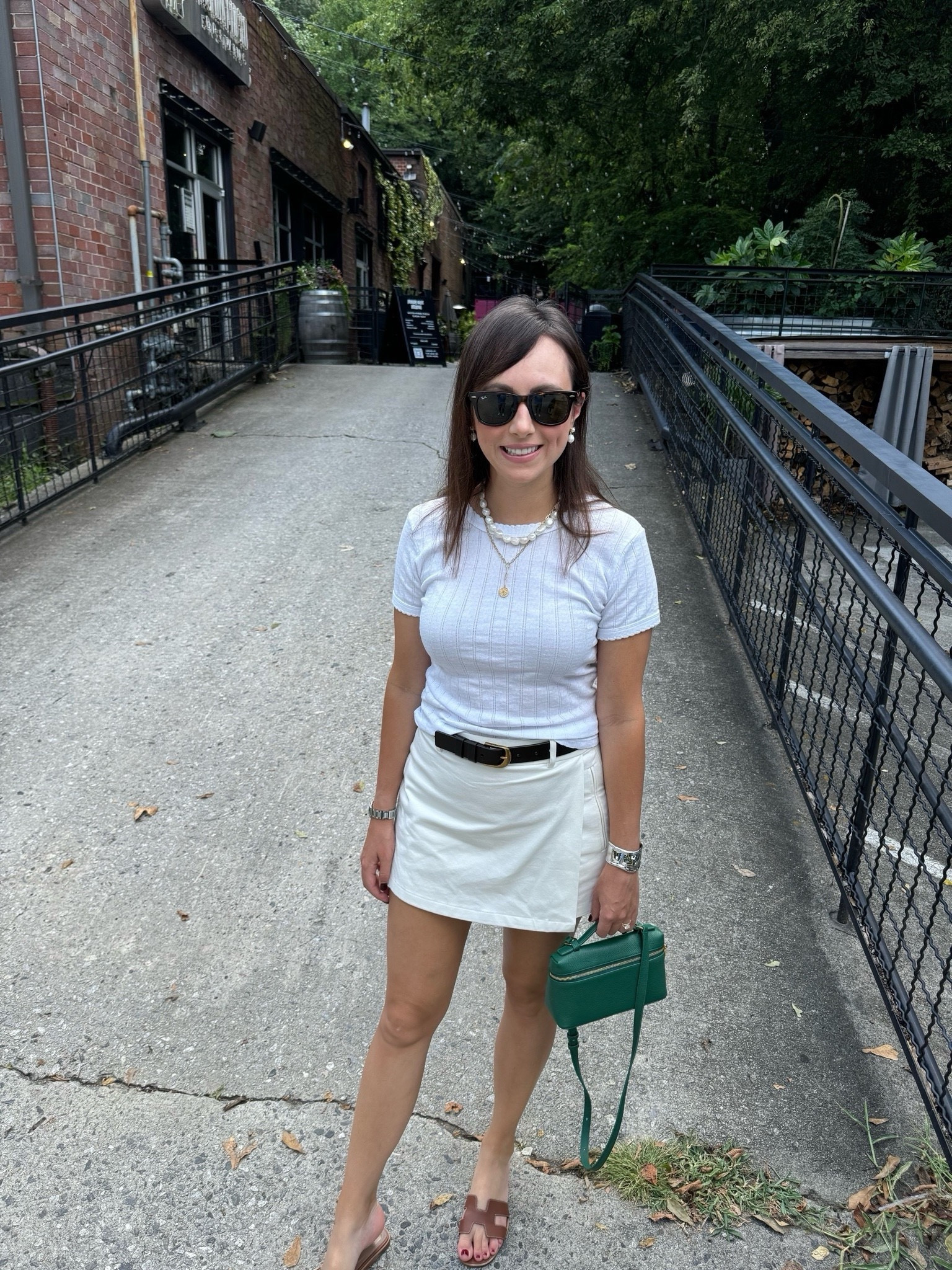 Kendra Scott jewelry, leset pointelle tee (small), skort (2), belt (xs)  



#LTKSeasonal #LTKFindsUnder100 #LTKStyleTip