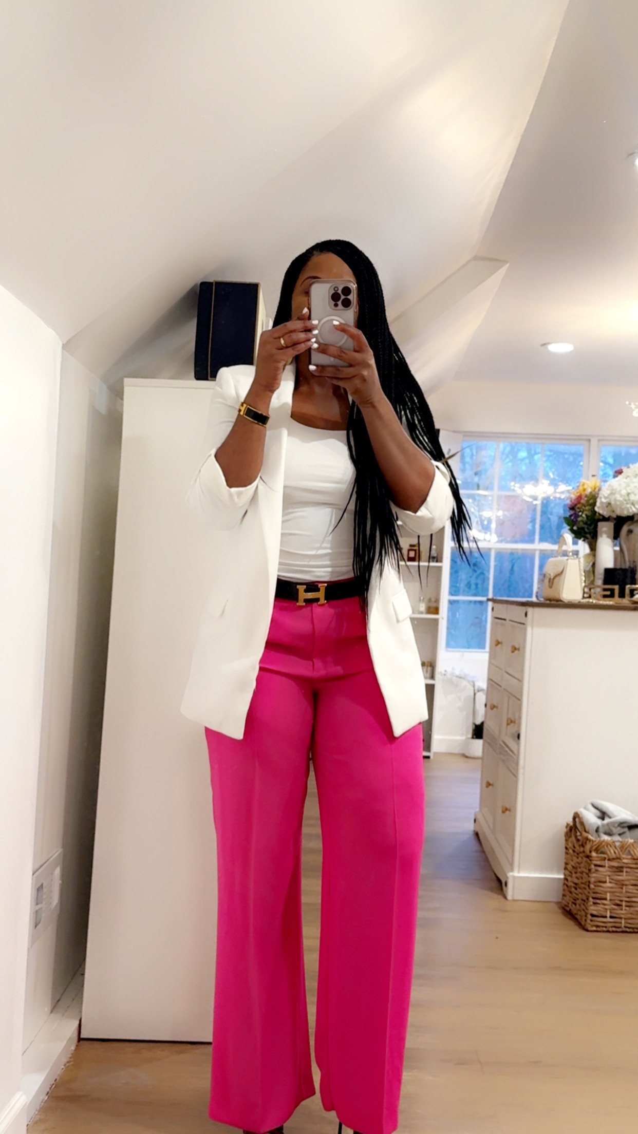 Pink Tailored Pants 

 

#LTKOver40 #LTKStyleTip #LTKWorkwear