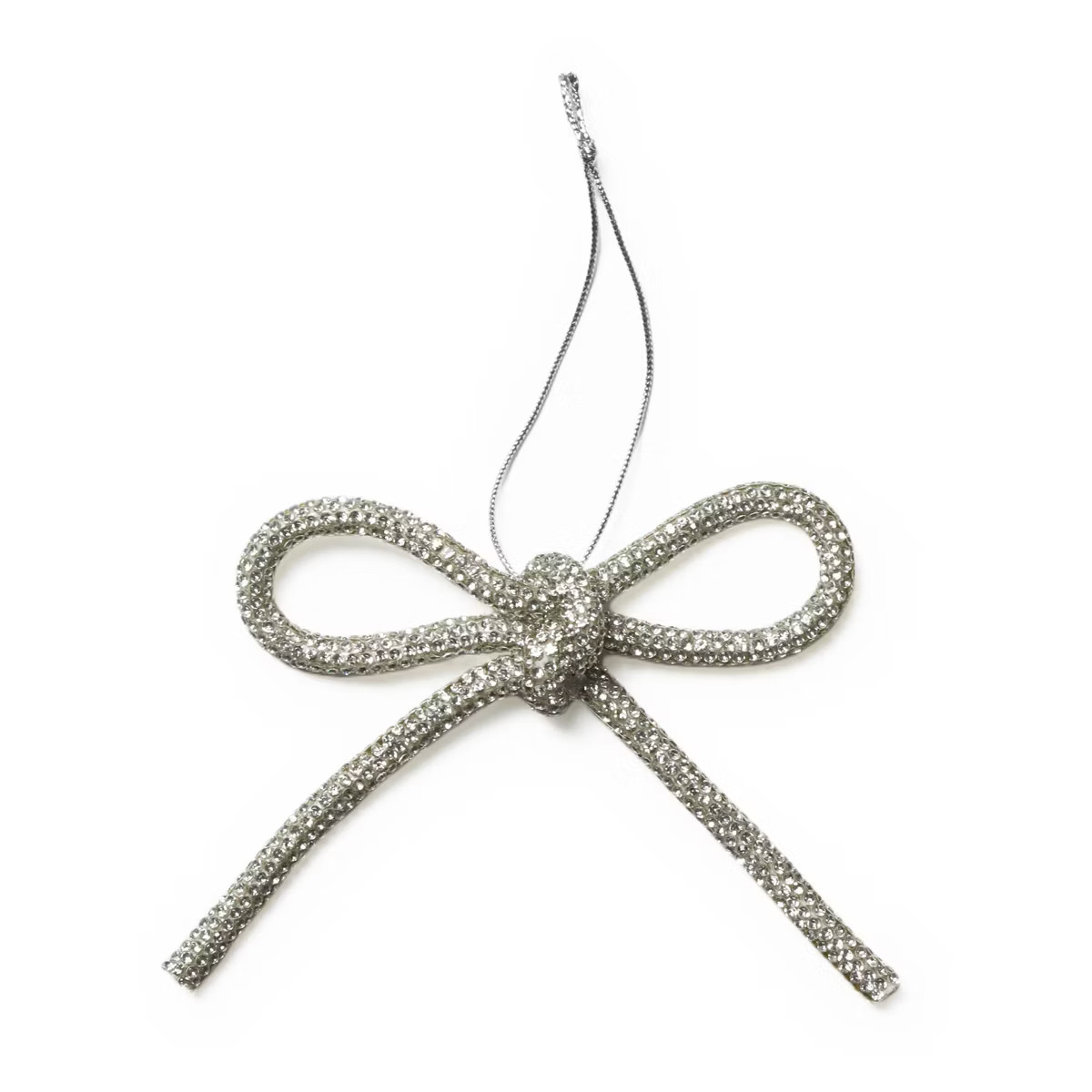 Rhinestone Bow Ornaments Silver - Bullseye's Playground™ | Target