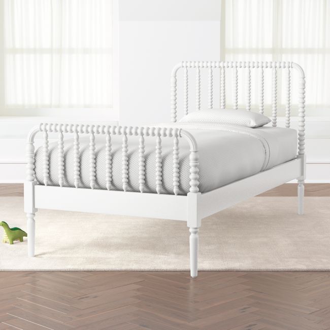 Jenny Lind White Twin Bed | Crate & Barrel