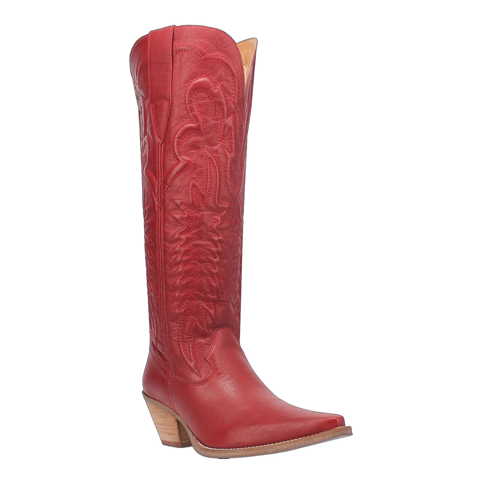 Women's Dingo Raisin Kane Leather Western Boots, Size: 7, Red | Kohl's
