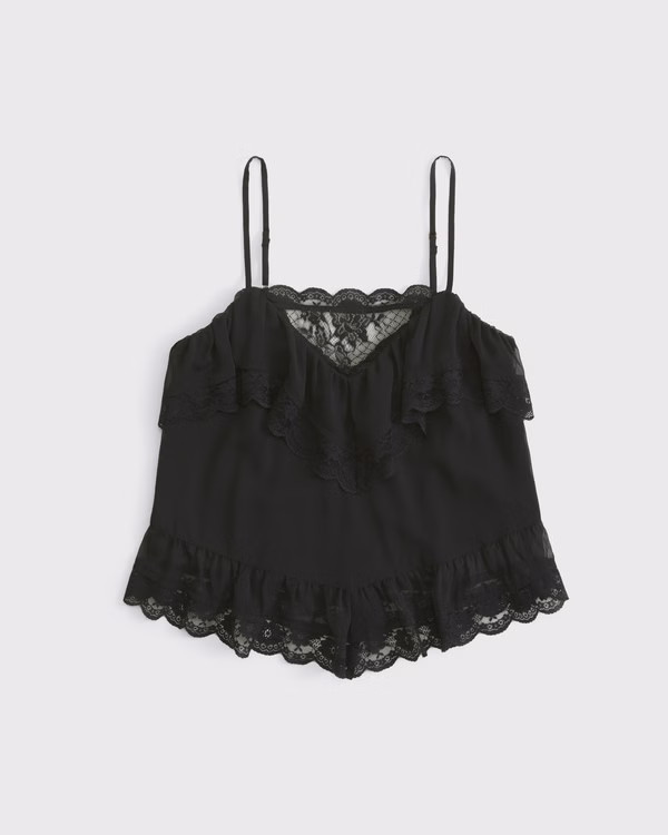 Women's Sheer Lace Cami | Women's Tops | Abercrombie.com | Abercrombie & Fitch (US)