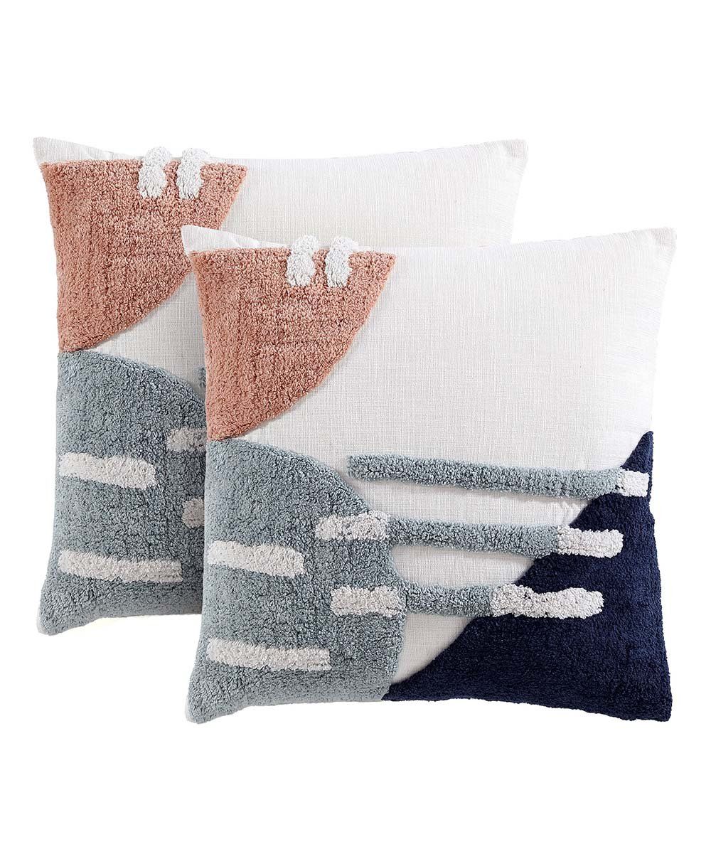 Navy & Pink Teagan Throw Pillow - Set of 2 | Zulily