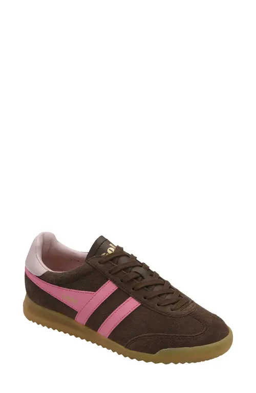 Gola Torpedo Sneaker in Dark Brown/pink/chalk Pink at Nordstrom, Size 6.5 | Nordstrom