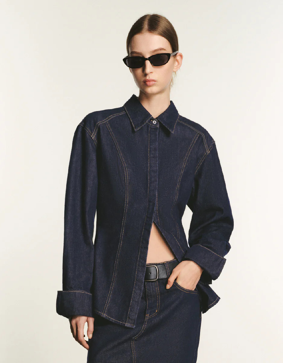 Skater Denim Shirt | Urban Revivo