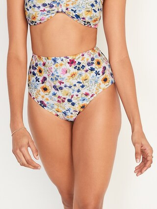 High-Rise Bikini Swim Bottoms for Women | Old Navy (US)