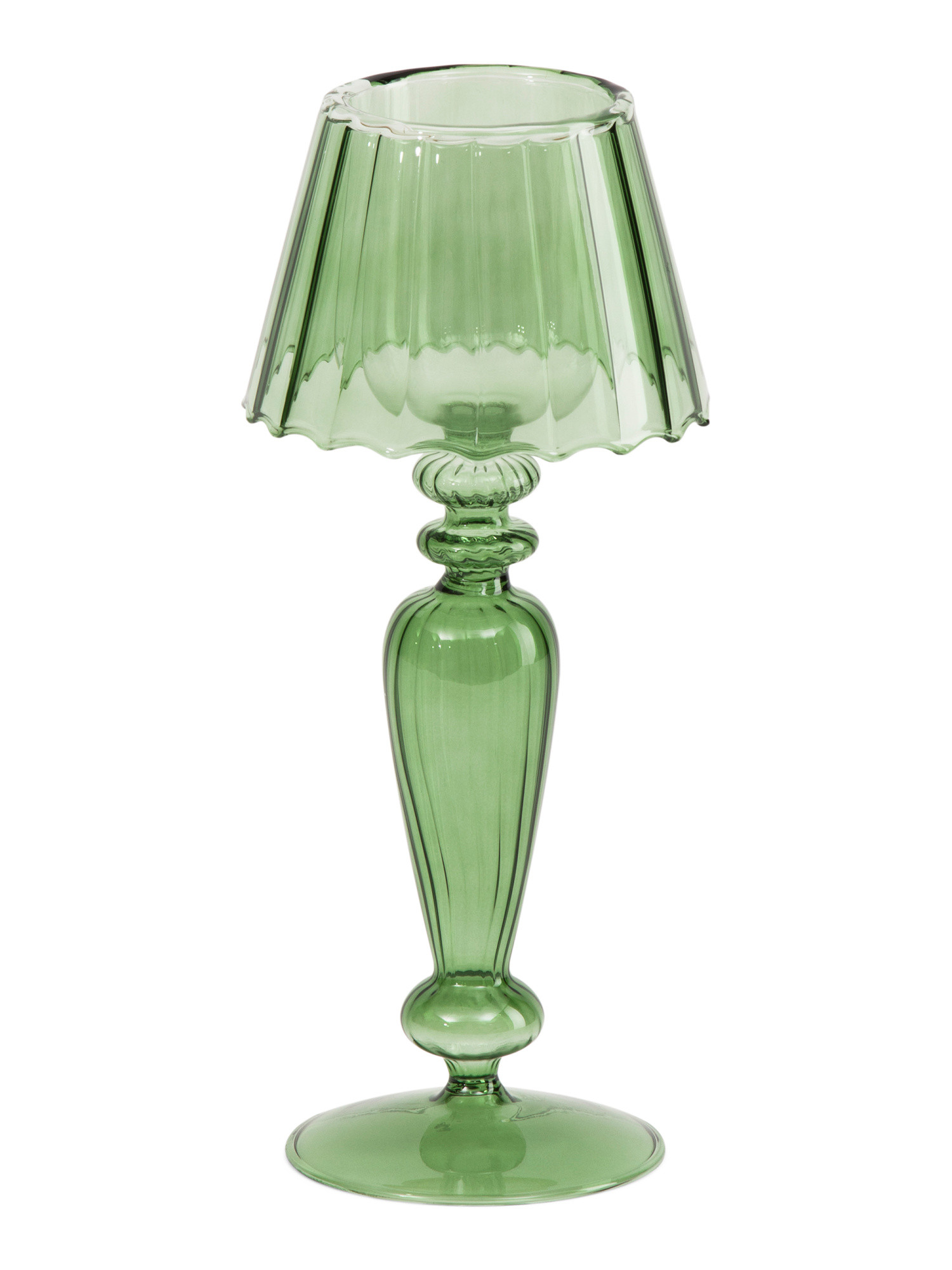 10x4.5in Glass Tea Light Table Candle Holder | TJ Maxx