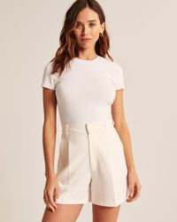 Women's Cotton Seamless Fabric Essential Tee | Women's | Abercrombie.com | Abercrombie & Fitch (US)