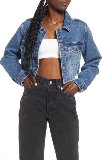 BP. Crop Denim Jacket Denim Jacket Jackets Blue Jacket Summer Jacket Outfits Budget Fashion | Nordstrom