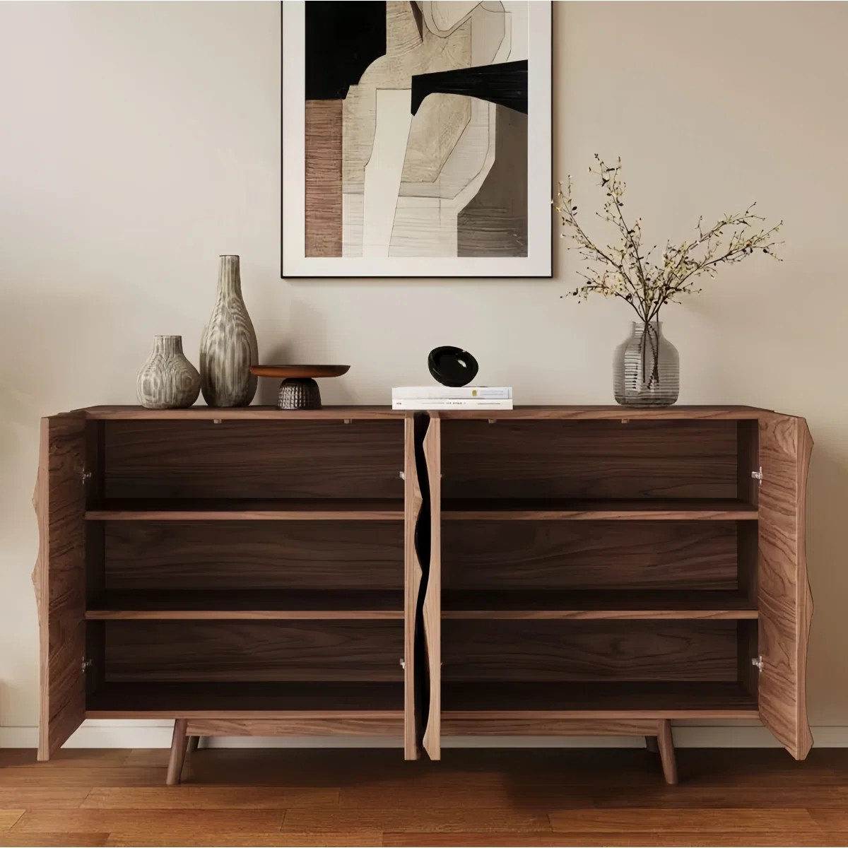 59" Wide Side Board With Solid Wood Legs | Wayfair North America