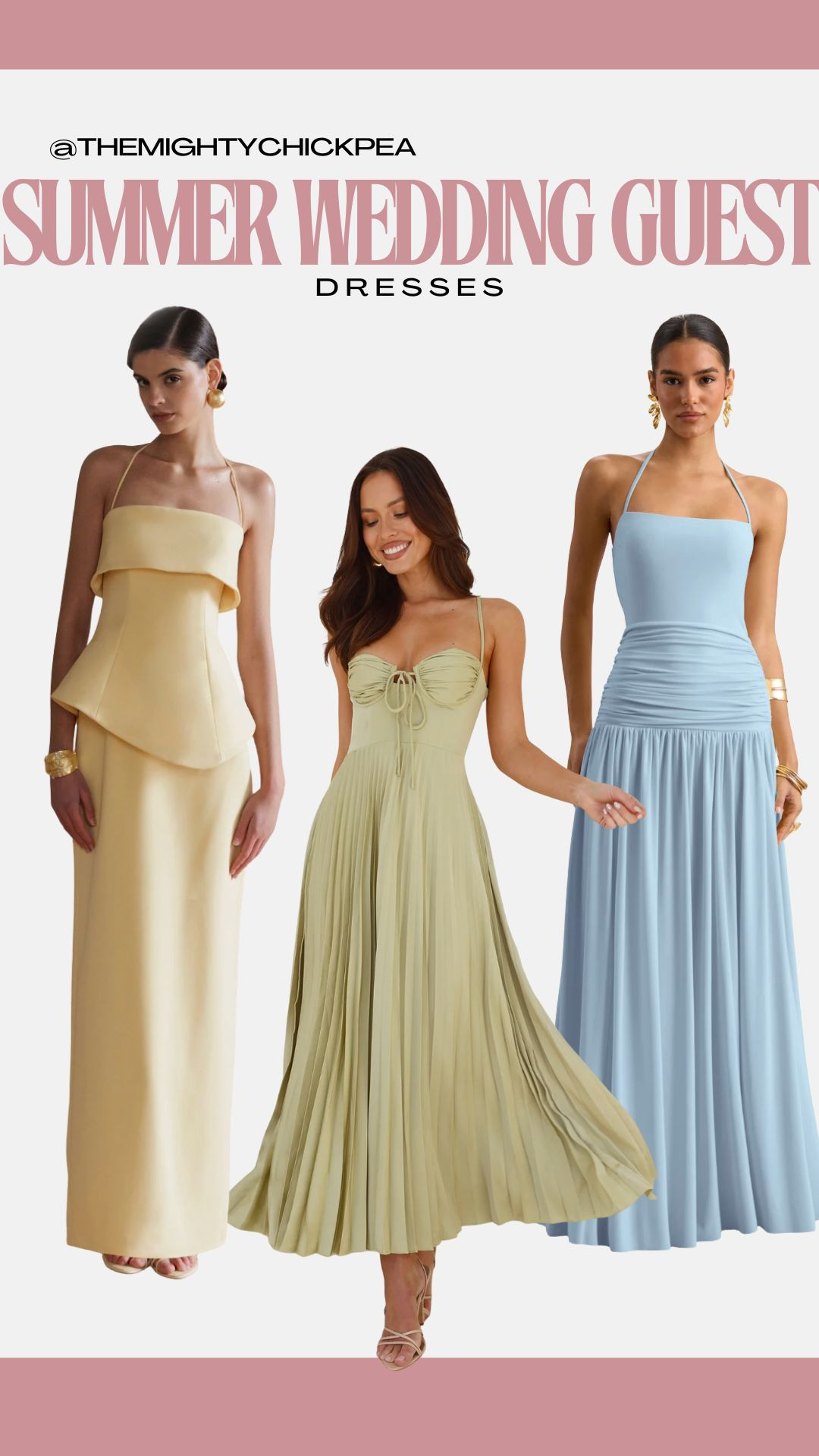 more spring and summer wedding guest dress inspo!

spring wedding guest / wedding guest dress / black tie wedding guest / black tie dress / long dress / formal dress / formal wedding guest dress / colorful wedding guest dress / maxi dress / long formal dress / wedding guest inspo / wedding guest dress ideas 

 