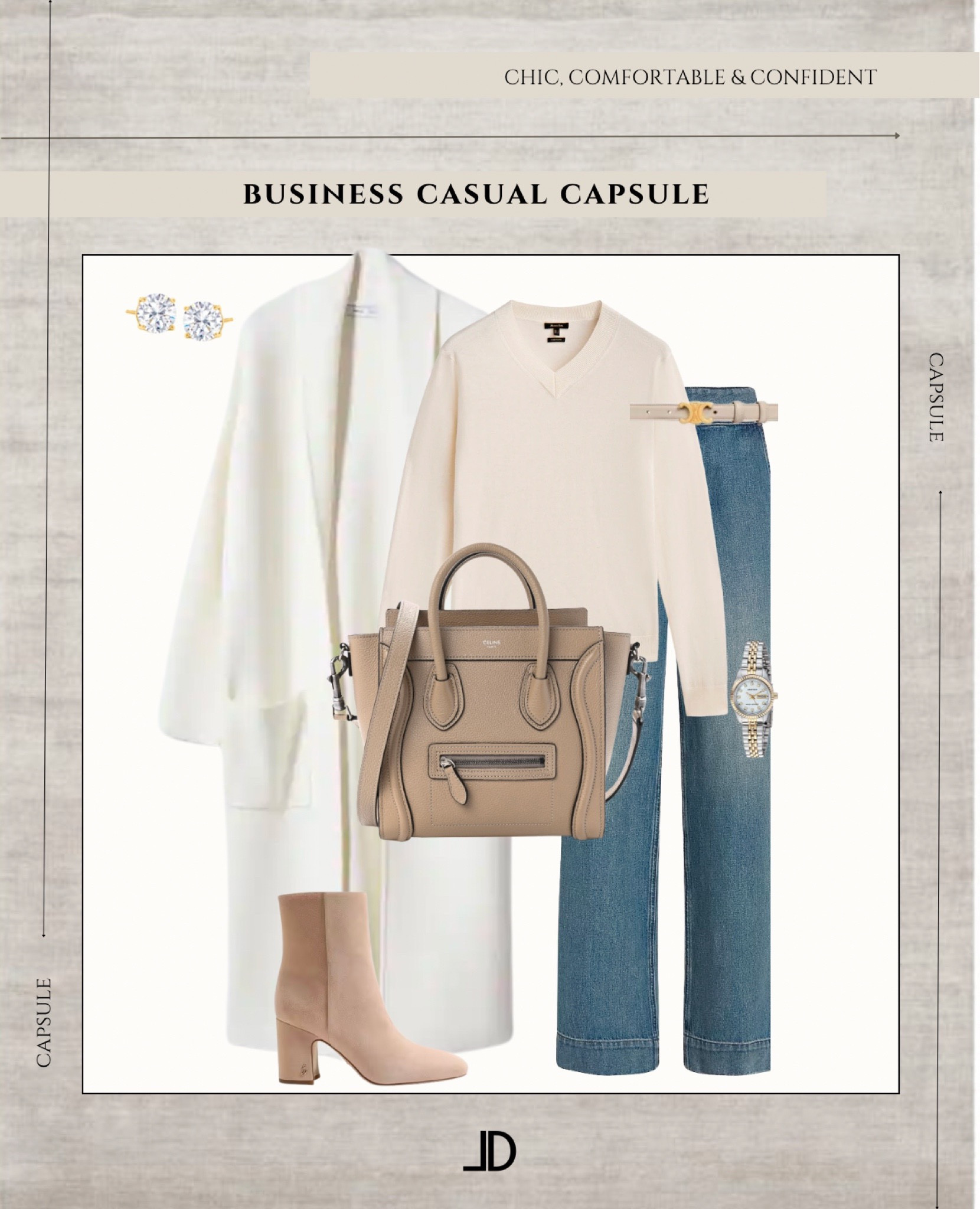 🤍When it comes to creating a professional wardrobe, many people think they need to invest in a plethora of suits and dress pants in order to look put-together and polished at work. However, this couldn't be further from the truth. 

In fact, a business casual capsule wardrobe can be just as effective – if not more so – when it comes to achieving a polished and professional look in the office. 

First and foremost, a business casual capsule wardrobe is much more versatile than a traditional professional wardrobe. Rather than being limited to wearing a suit every day, a business casual wardrobe allows you to mix and match different pieces to create a variety of different looks. This means you can wear different outfits throughout the week without feeling like you're repeating the same outfit over and over again. 

Another great benefit of a business casual capsule wardrobe is that it is often less expensive than a traditional professional wardrobe. Suits and dress pants can be quite costly, and investing in multiple pieces can put a serious dent in your bank account. 

A business casual capsule wardrobe, on the other hand, often consists of more affordable pieces like dress pants, skirts, blouses, and cardigans, which can be found at a variety of price points. 

Additionally, a business casual capsule wardrobe is often more comfortable to wear than a traditional professional wardrobe. Suits can be quite restrictive and uncomfortable, especially in warm weather. A business casual wardrobe, on the other hand, often consists of more breathable and lightweight pieces, which can make it much more comfortable to wear throughout the workday. 

Finally, a business casual capsule wardrobe can be much more sustainable than a traditional professional wardrobe. Suits and dress pants are often made from synthetic materials and are not designed to last for a long time. 

A business casual capsule wardrobe, on the other hand, often consists of natural fibers and classic styles that can be worn for many years to come. 

#LTKstyletip #LTKworkwear #LTKunder100