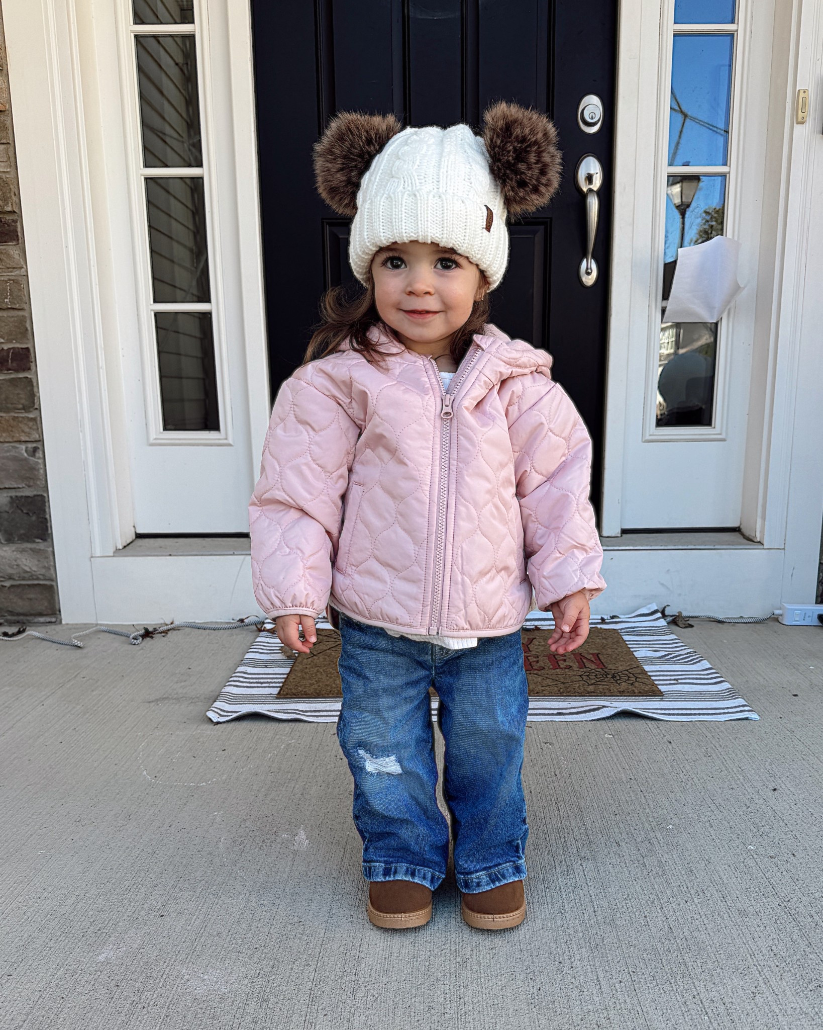 Toddler girl clothes are seriously so fun! 😍 Linking this fleece lined quilted coat I found for Wes at Carter’s. It’s warm, but thin, which she’s more comfortable in. Adding the Amazon double pom beanie and Ugg look for less boots, too. All runs true to size!

#LTKKids #LTKSaleAlert #LTKSeasonal