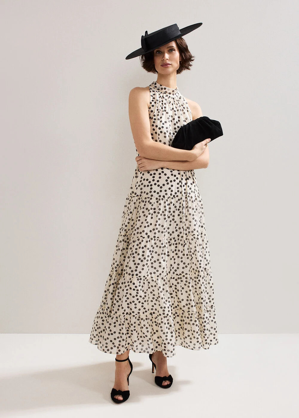 Nita Spot Tiered Maxi Dress | Phase Eight UK | | Phase Eight