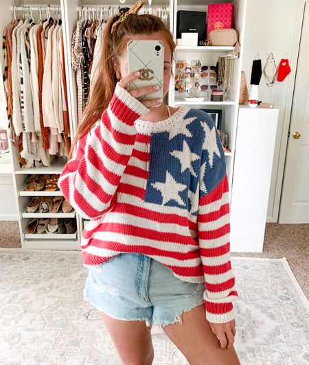 4th of July sweater!! Not too late to grab it :)

American flag sweater, red white and blue outfit, 4th of July outfit, Memorial Day outfit

#LTKFestival #LTKFindsUnder50 #LTKSeasonal