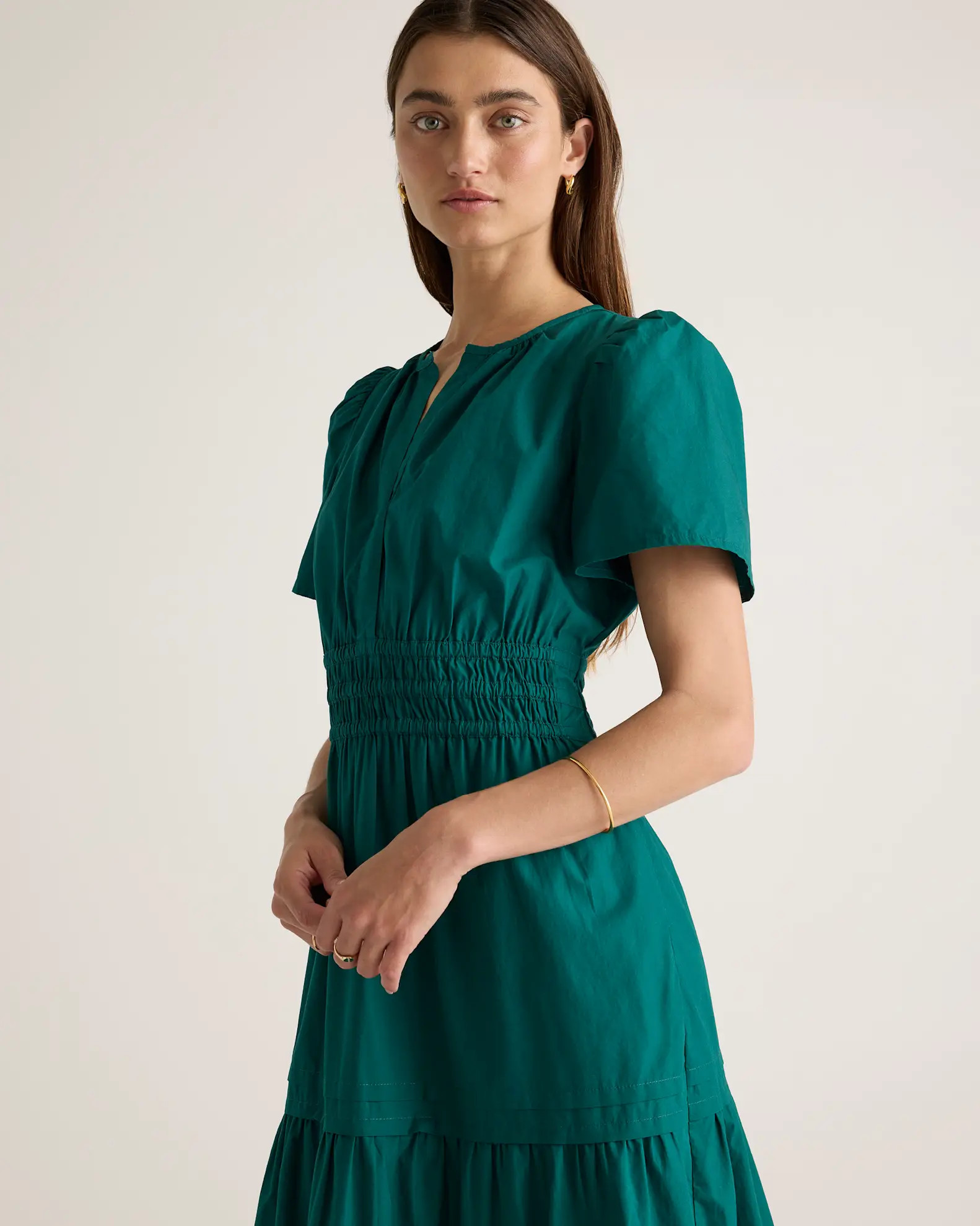 100% Organic Cotton Tiered Maxi Dress | Quince