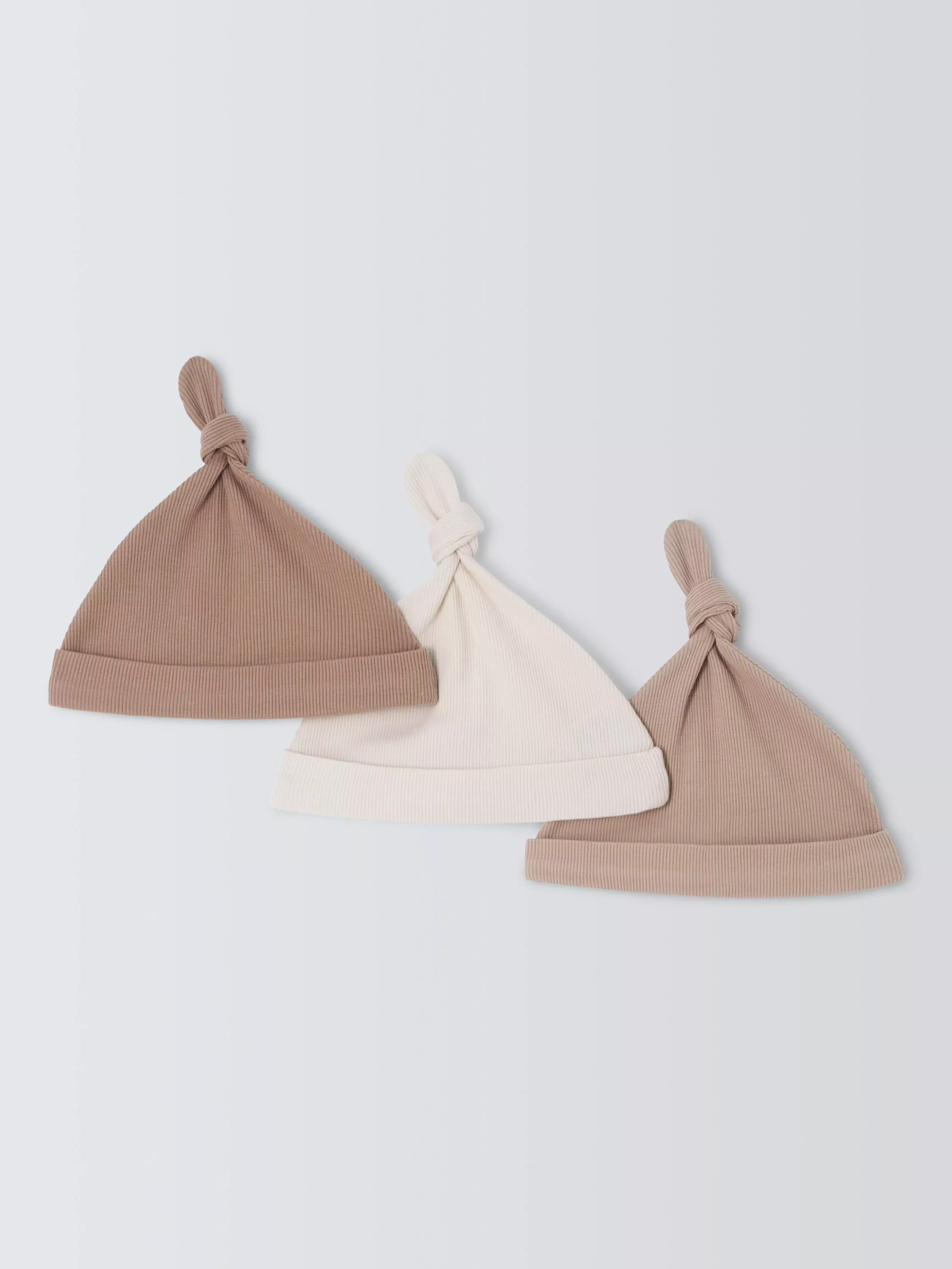 John LewisBaby Cotton Hats, Pack of 3, One Size | John Lewis (UK)