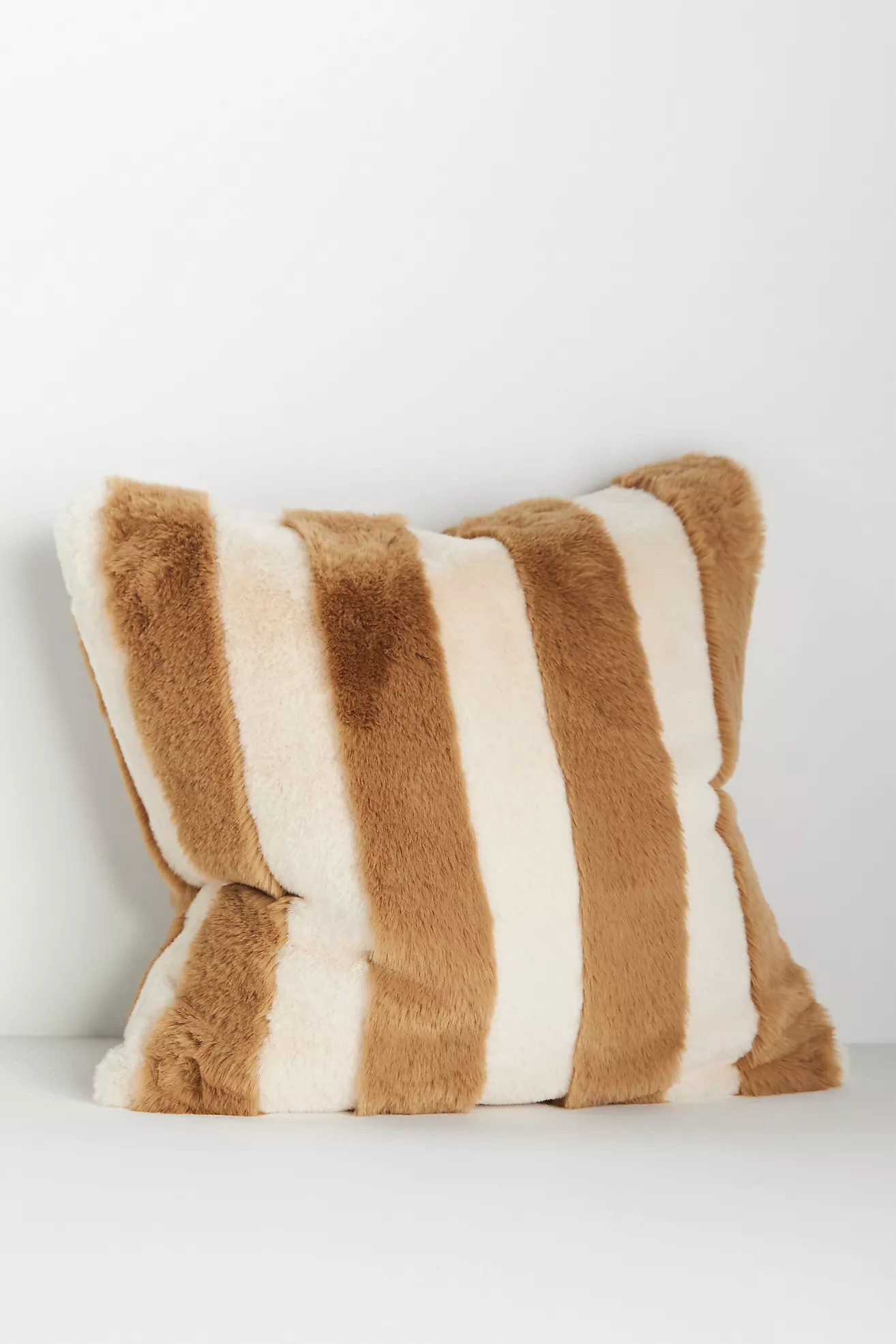 The Sophie Faux-Fur Pillow: Striped Edition | Anthropologie (US)