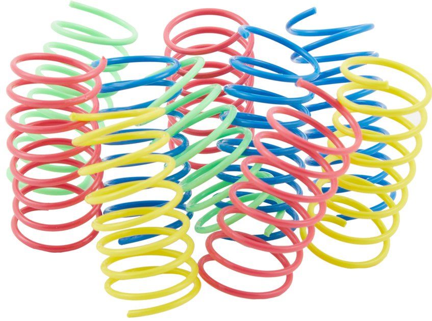 Ethical Pet Wide Durable Heavy Gauge Plastic Colorful Springs Cat Toy - Chewy.com | Chewy.com