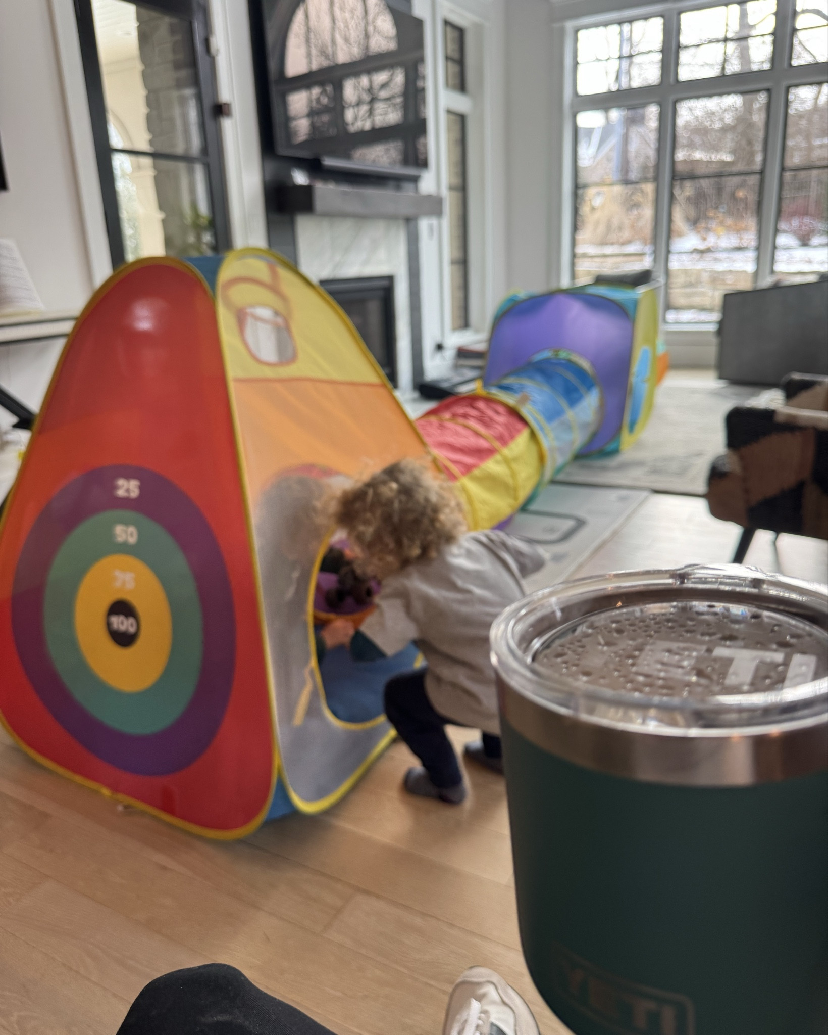 A complete tunnel, tent, and ball pit set to buy you more coffee time! Indoor entertainment for yucky days! 

#IndoorPlay #ToddlerPlay 

#LTKKids