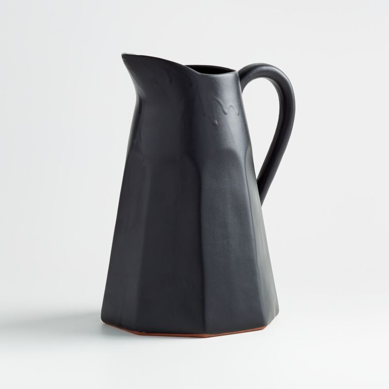 Stevey Black Pitcher by Leanne Ford + Reviews | Crate & Barrel | Crate & Barrel