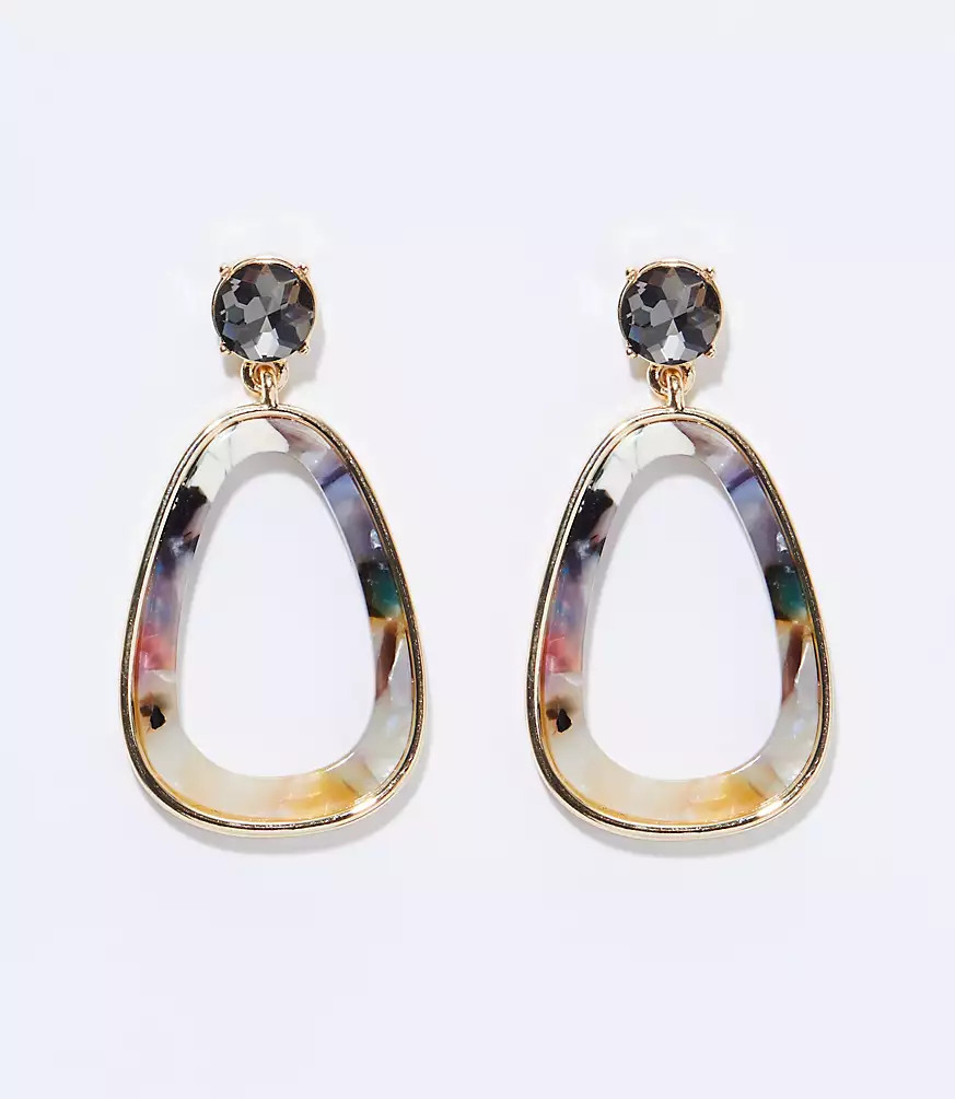 Resin Teardrop Earrings | LOFT
