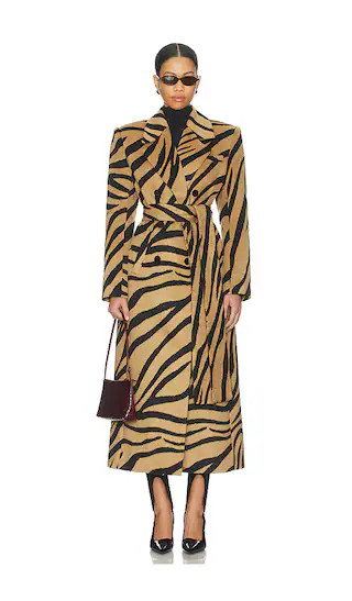 Petal Coat in Zebra | Revolve Clothing (Global)