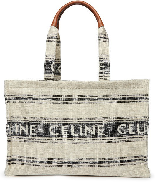 CELINELarge cabas thais in striped textile with Celine jacquard | 24S (APAC/EU)