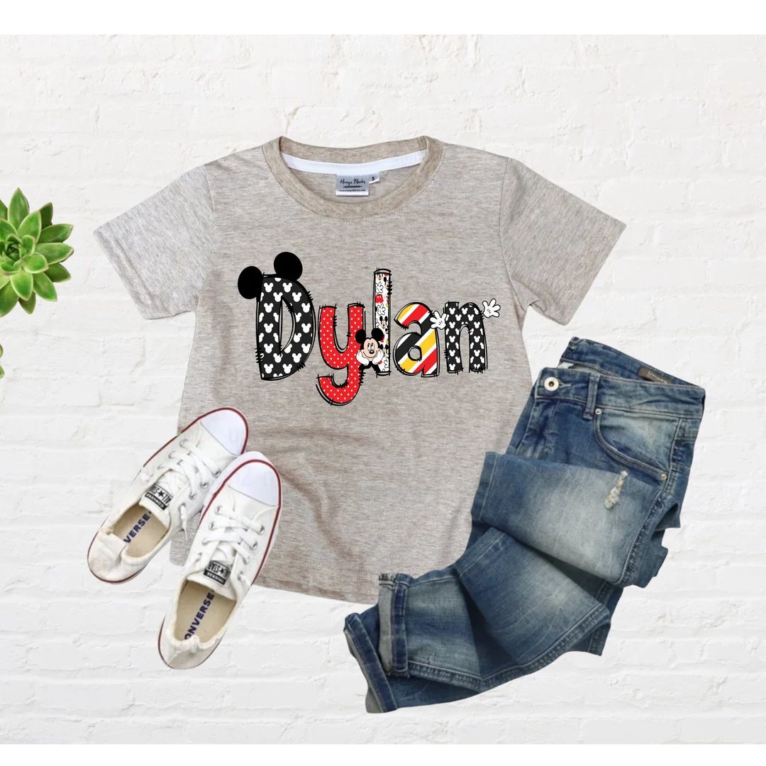 Boy Disneyland shirt, disneyland shirt for boys, personalized disneyland shirts, boy disneyworld ... | Etsy (US)
