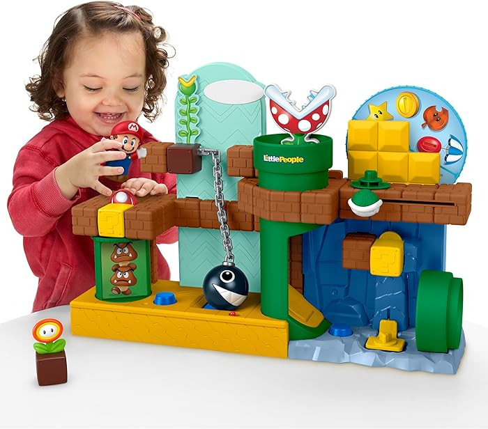 Fisher-Price Little People Toddler Toy My Mario Adventure Playset with Music Sounds & Figures, Pr... | Amazon (US)