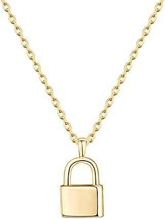 PAVOI 14K Gold Plated Dainty Pendant Necklace | Dot, Elephant, Butterfly, Pineapple Pendant | Lay... | Amazon (US)