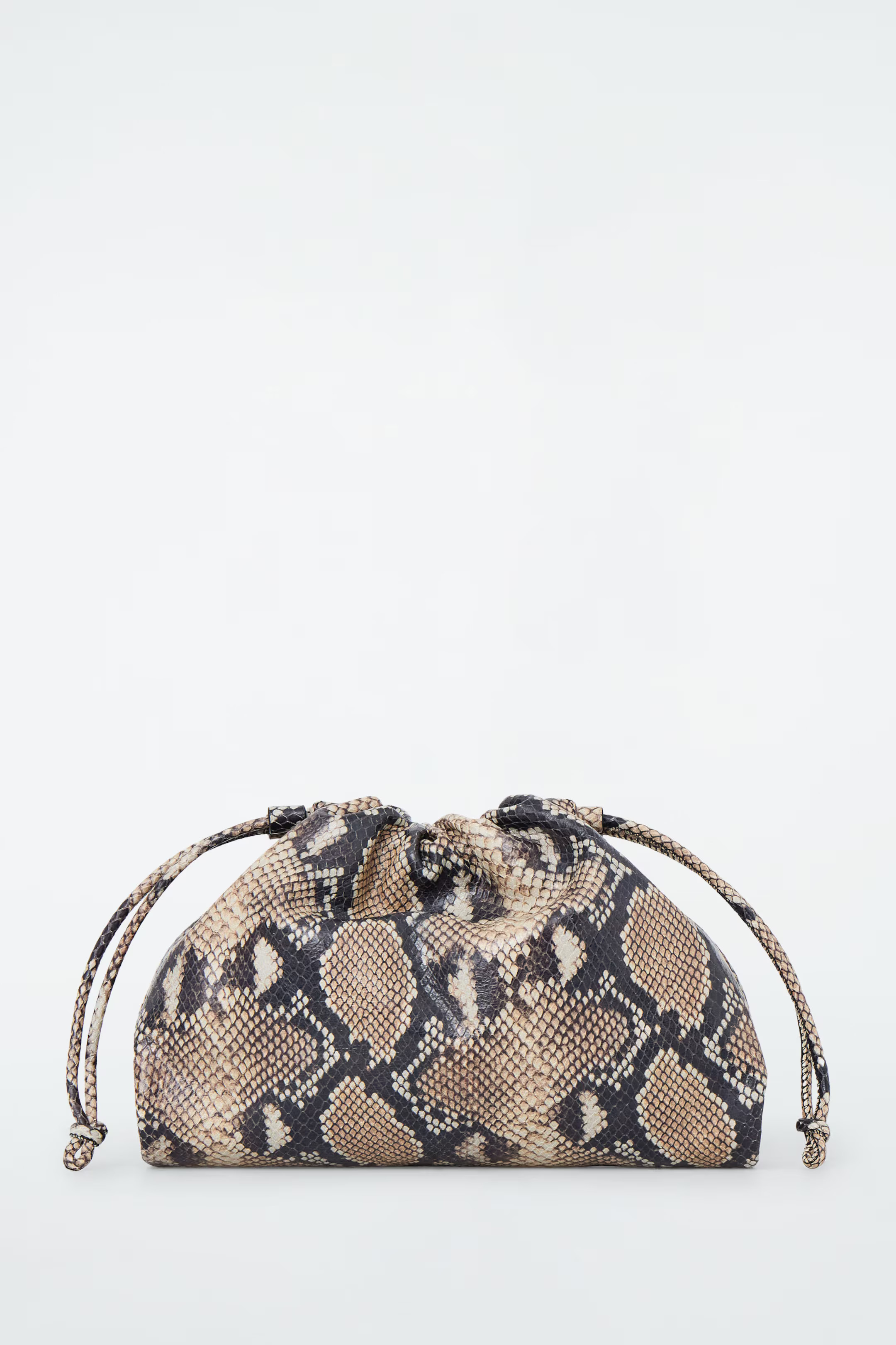 MINI CAVATELLI CLUTCH BAG - LEATHER - SNAKE EFFECT | COS (EU)