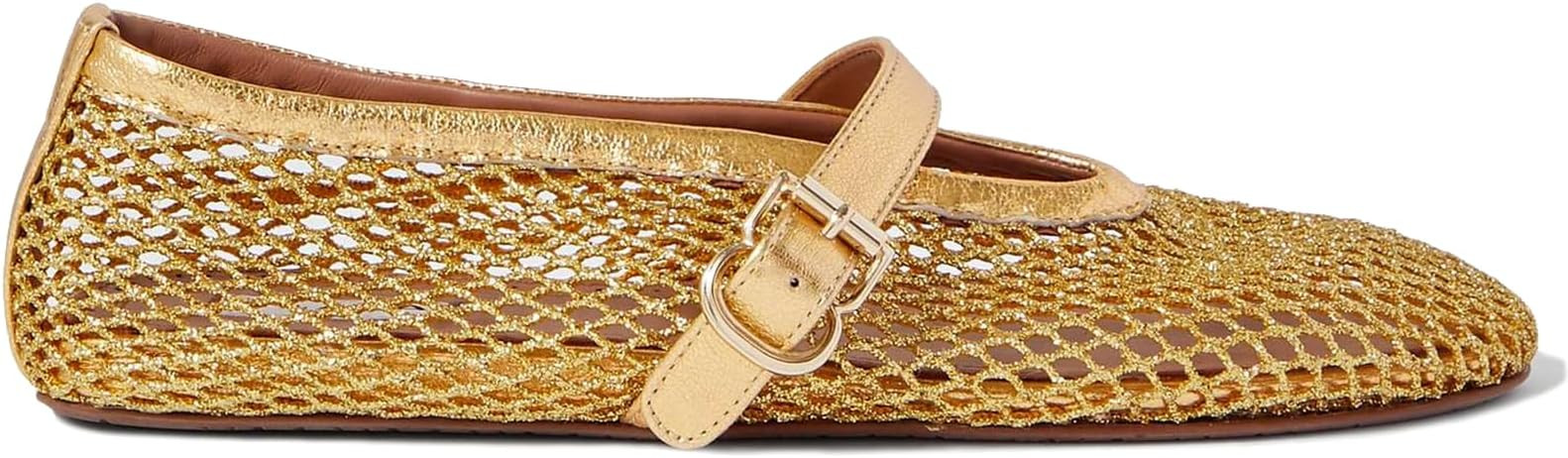 Mesh Ballet Flats for Women Buckle Strap Comfortable Mary Jane Shoes Ladies Wide Width Casual Dre... | Amazon (US)