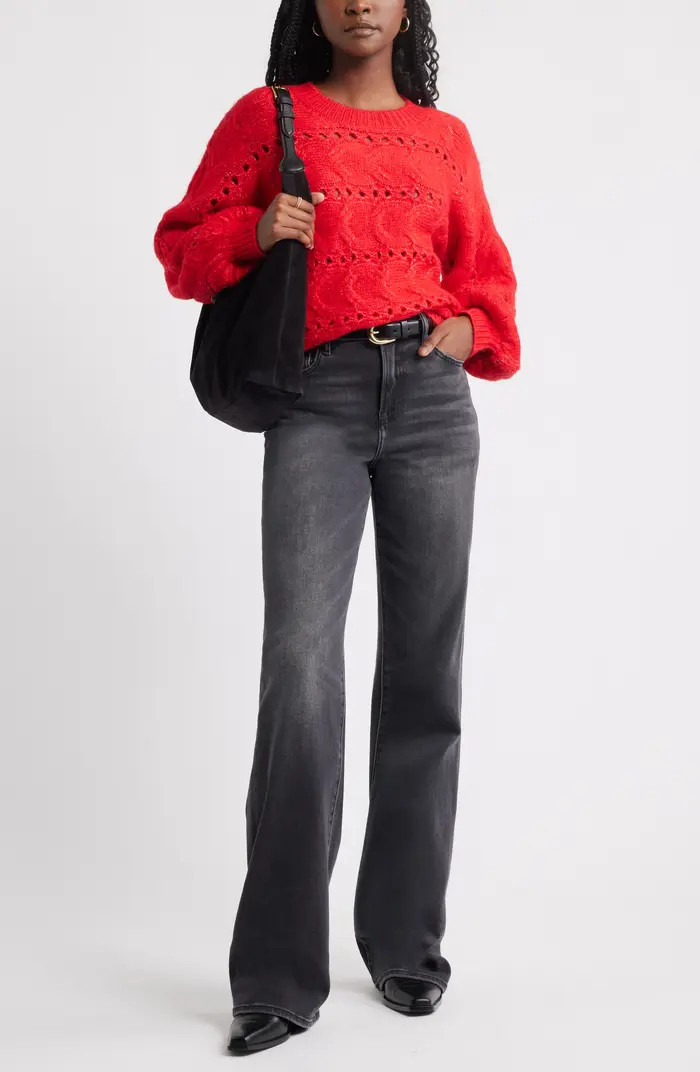 Cable Crewneck Sweater | Nordstrom