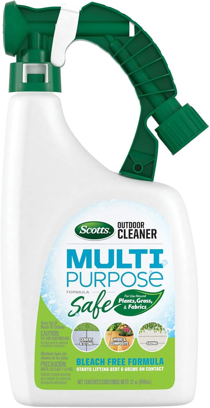 Scotts Outdoor Cleaner Multi Purpose Formula: Ready-to-Spray, Bleach-Free, Use on Decks, Siding, ... | Amazon (US)