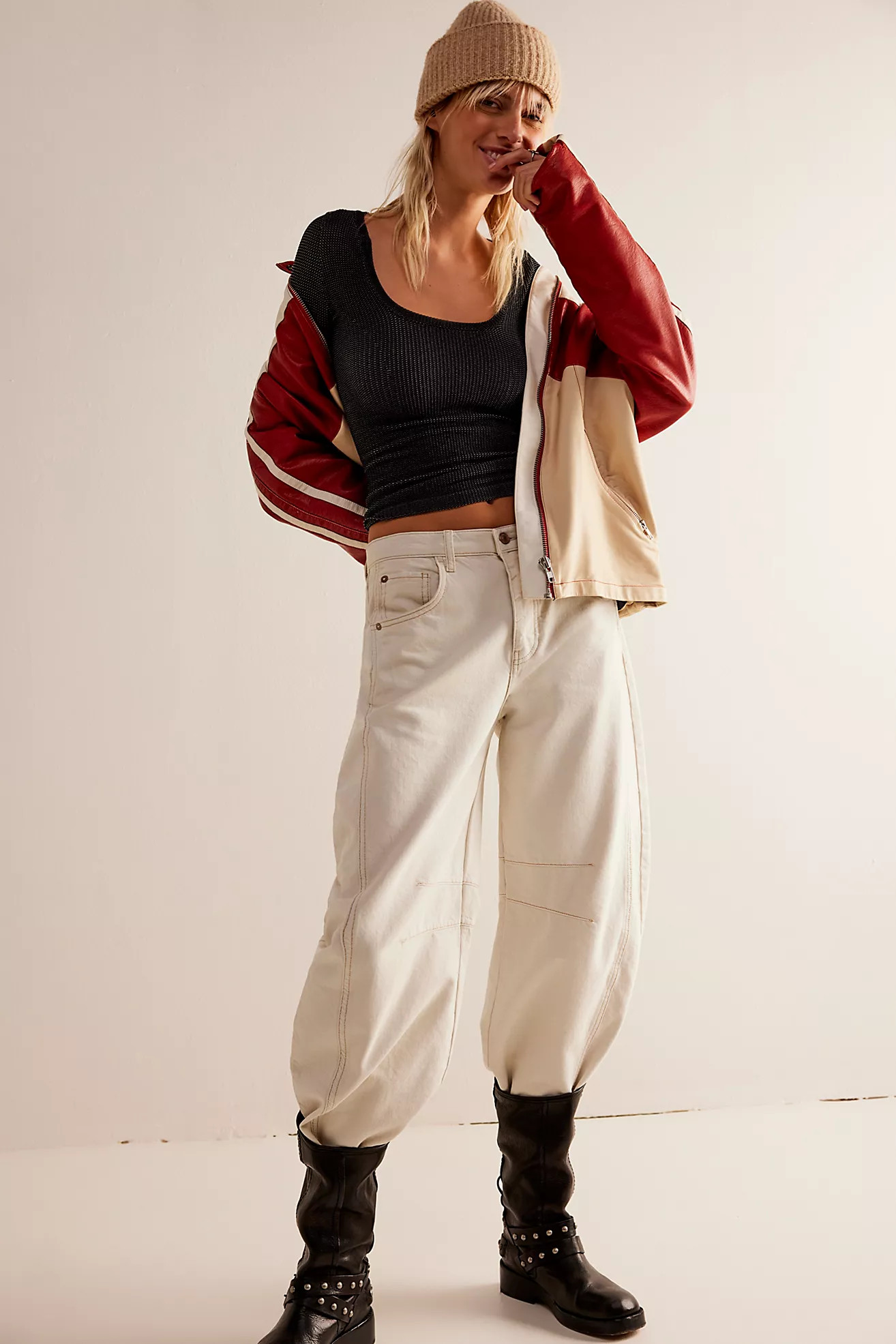 We The Free Lucky You Mid-Rise Barrel Jeans | Free People (Global - UK&FR Excluded)