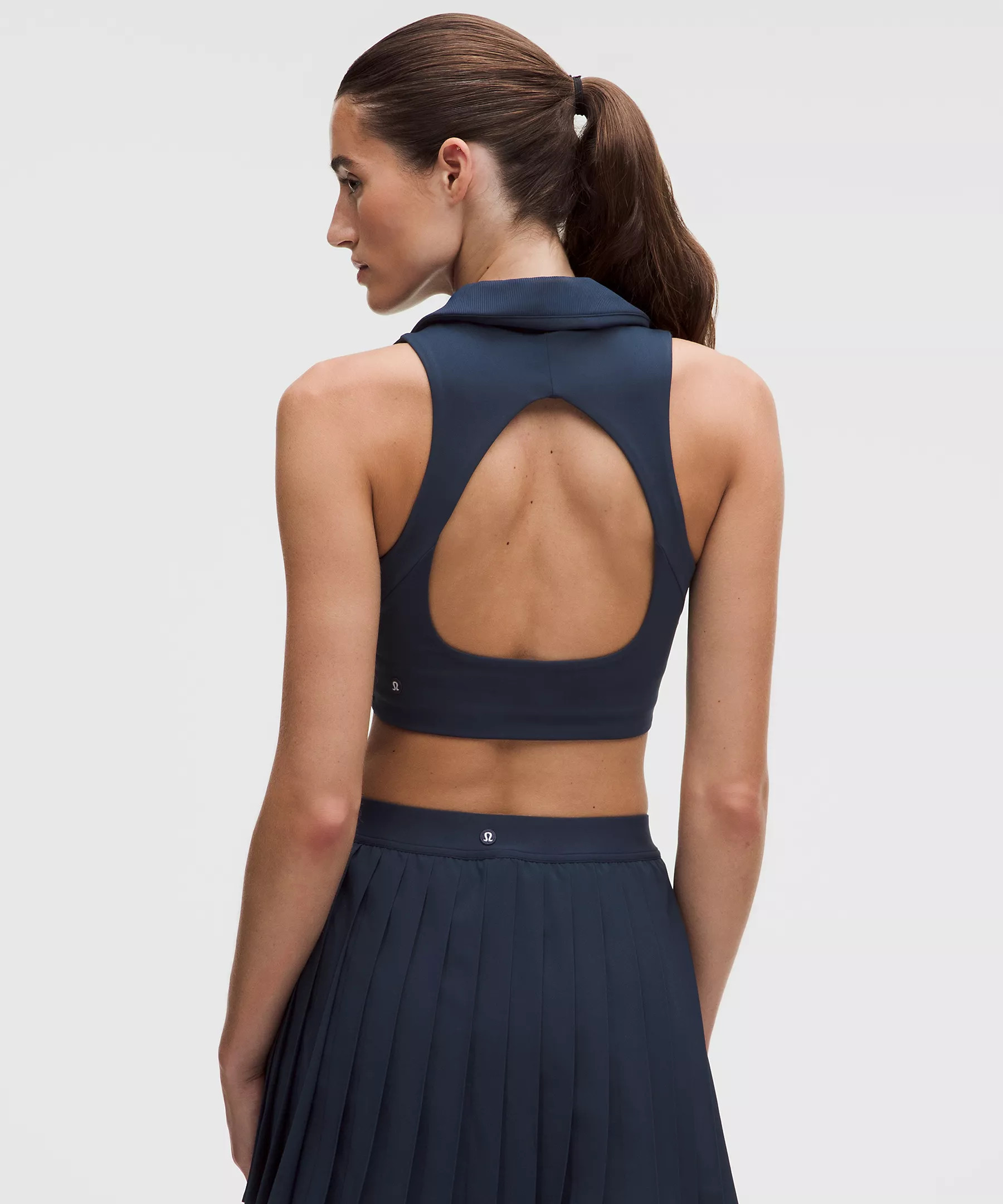 Collared Longline Ribbed Tennis Bra | Lululemon (US)
